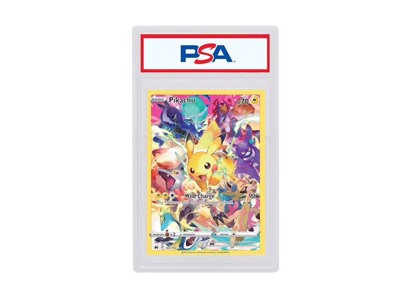 Pikachu 2023 Pokémon Sword & Shield Crown Zenith Full Art Secret Rare #160/159 (PSA or BGS Graded)