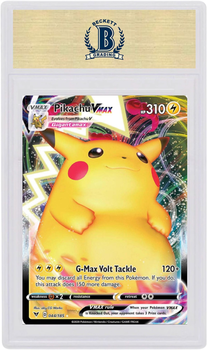Pikachu VMAX-Full Art 2020 Pokemon TCG Sword & Shield Vivid Voltage #44/185 (PSA or BGS Graded)