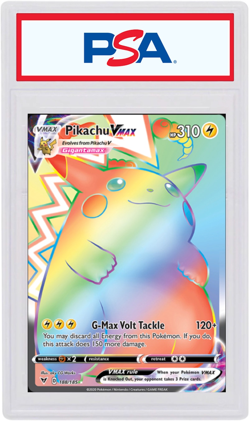 Pikachu VMAX-Full Art Secret Rare 2020 Pokemon TCG Sword & Shield Vivid Voltage #188/185 (PSA or BGS Graded)
