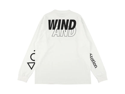 Playstation x Wind and Sea LS Tee White