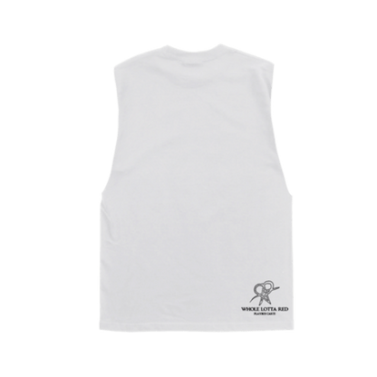 Playboi Carti Cross Sleeveless Tee White