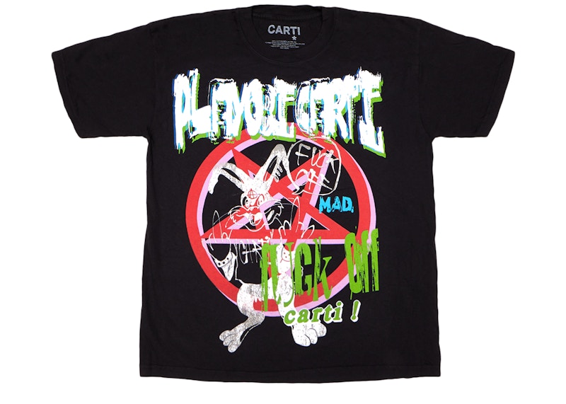 Playboi Carti Fuck Off Tee Black