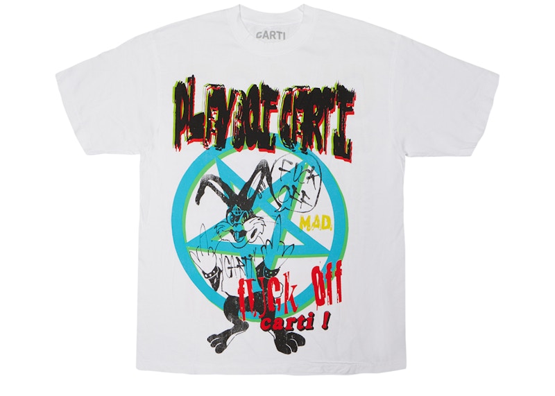Playboi Carti Fuck Off Tee White