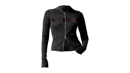 Playboi Carti Iam Double Zip IV Top Black