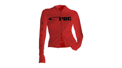 Playboi Carti Iam Double Zip V Top Red