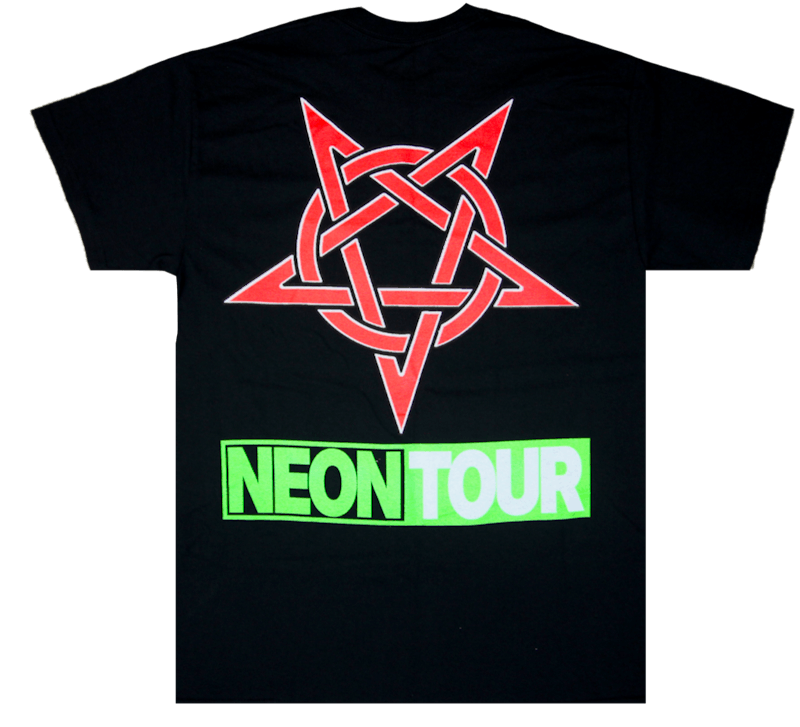 Playboi Carti Neon Tour T-shirt Black