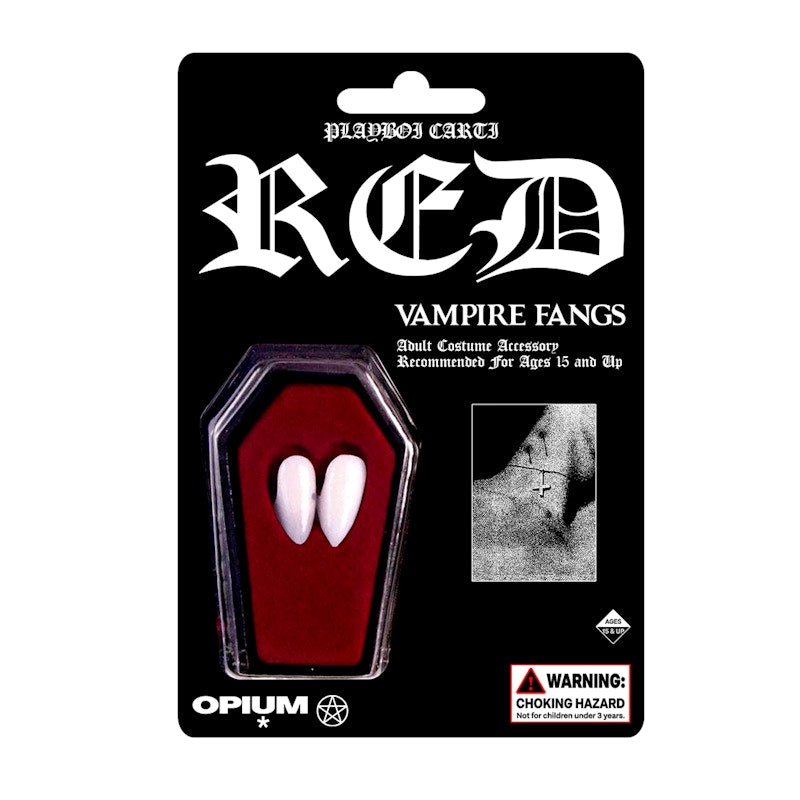 Playboi Carti Whole Lotta Red Vampire Fangs Black