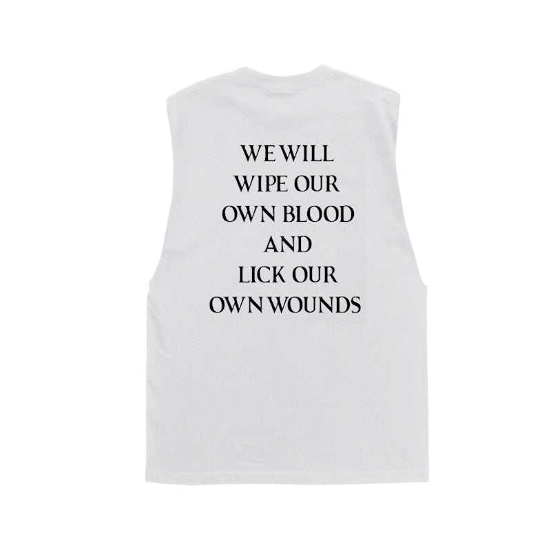 Playboi Carti Wipe Our Own Blood Sleeveless T-shirt White