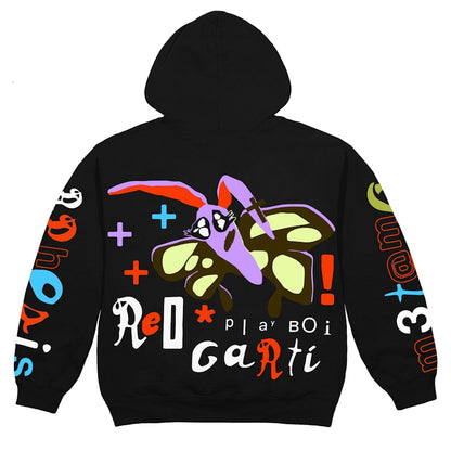 Playboi Carti x CPFM 4 WLR M3tamorphosis Hoodie Black