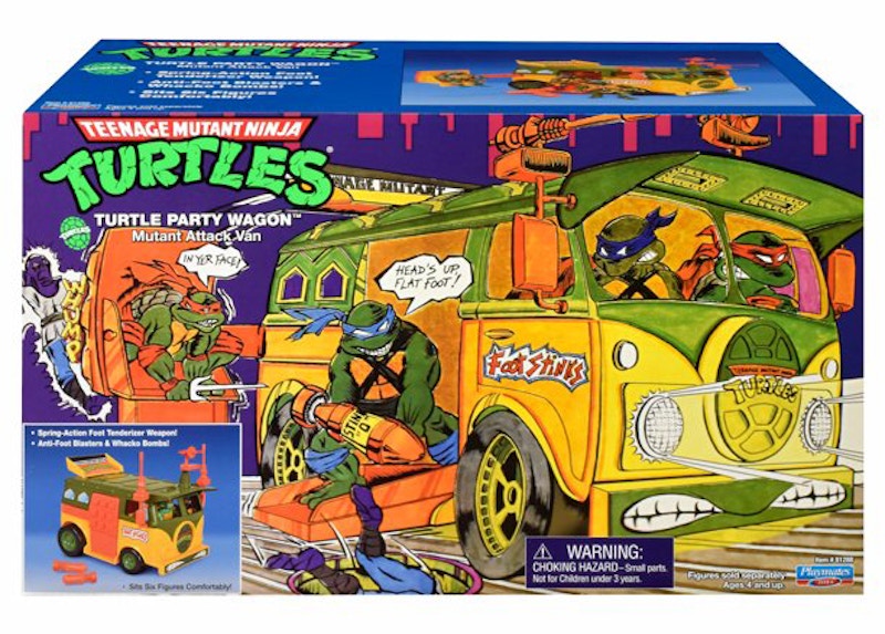 Playmates Toys Teenage Mutant Ninja Turtles Original Party Wagon Action Figure