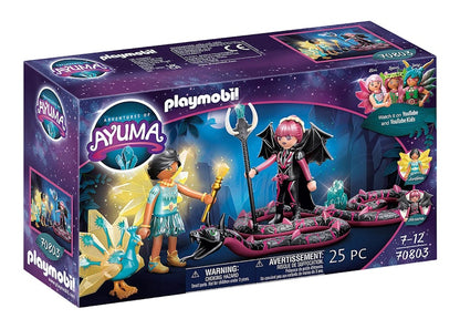 Playmobil Adventures of Ayuma Crystal Fairy And Bat Fairy with Soul Animal Set 70803