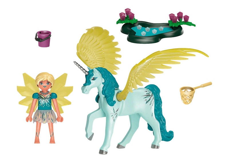 Playmobil Adventures of Ayuma Crystal Fairy with Unicorn Set 70809