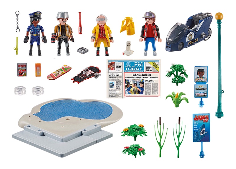 Playmobil Back to the Future Part II Verfolgung mit Hoverboard Set 70634