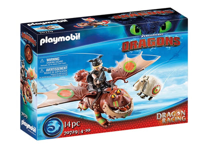 Playmobil Dream Works Dragons Dragon Racing: Fishlegs and Meatlug Set 70729