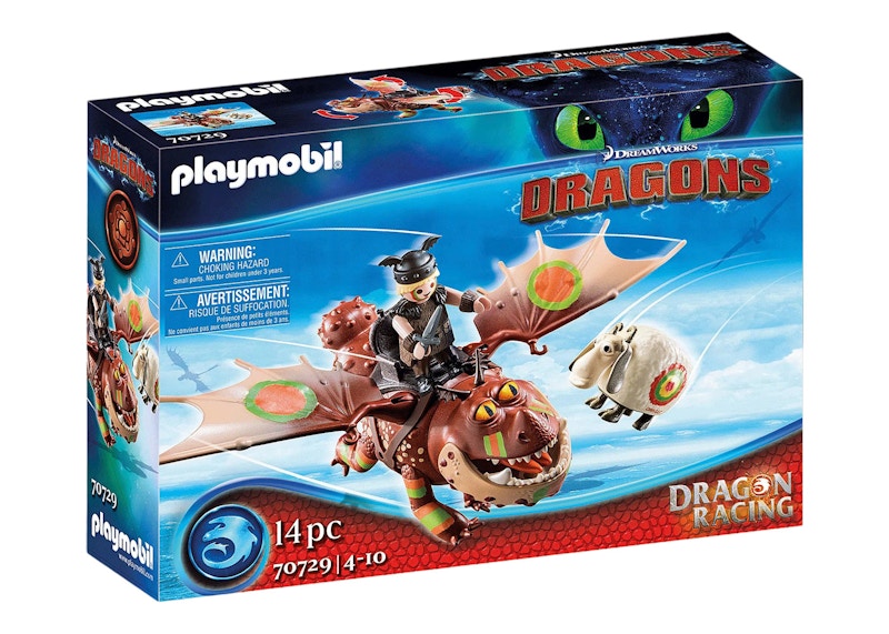 Playmobil Dream Works Dragons Dragon Racing: Fishlegs and Meatlug Set 70729