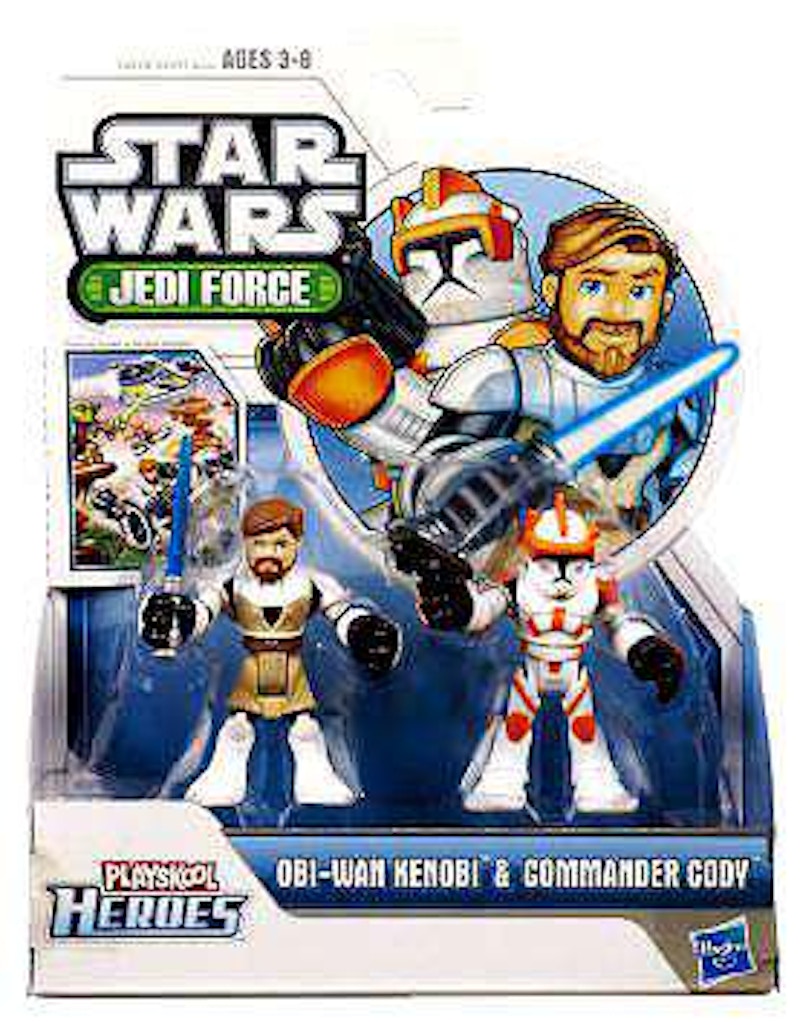 Playskool Star Wars Jedi Force Obi-Wan Kenobi & Commander Cody Mini Figure (2-Pack)