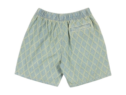 Pleasures Diamond Jacquard Shorts Indigo