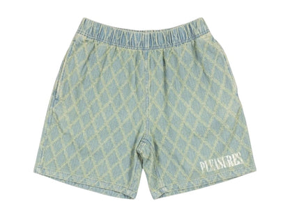 Pleasures Diamond Jacquard Shorts Indigo