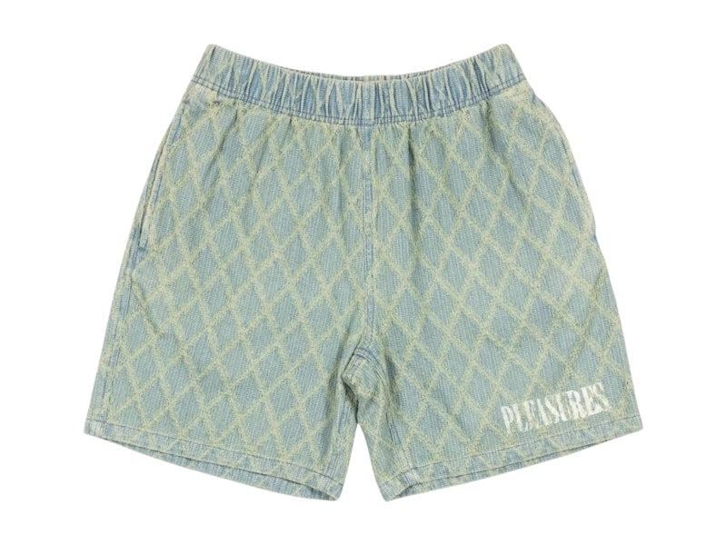 Pleasures Diamond Jacquard Shorts Indigo