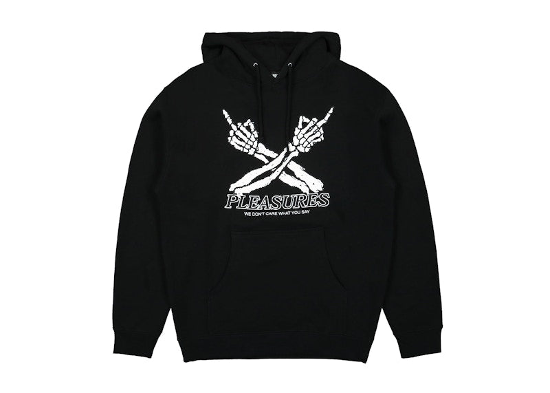 Pleasures Don'T Care Hoodie Black