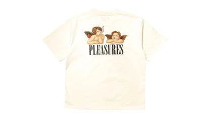 Pleasures Dynamic Short Sleeve Crewneck Ecru