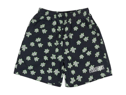 Pleasures Floral Seersucker Shorts Black