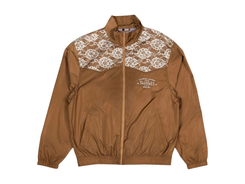 Pleasures Francesca Track Jacket Brown