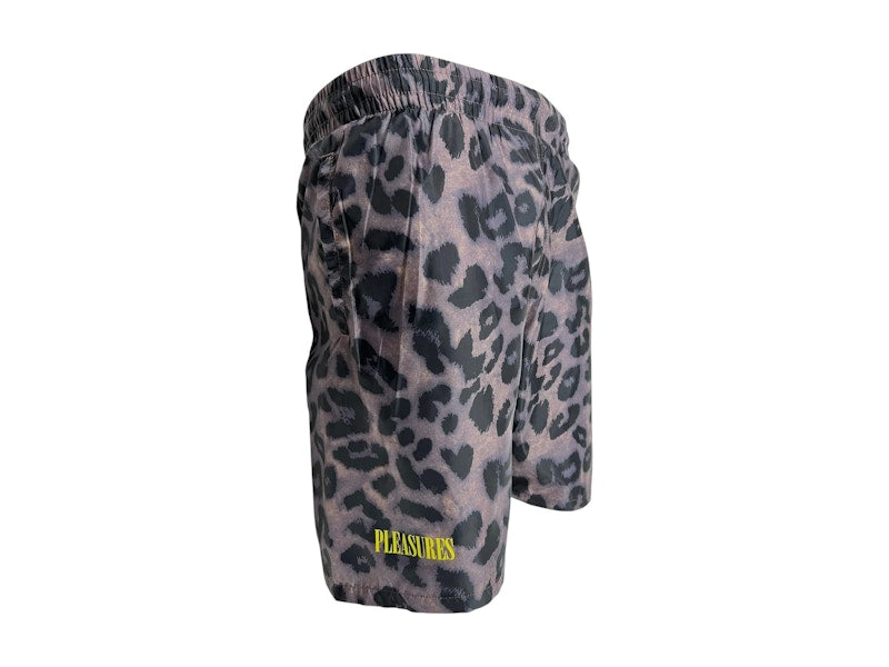 Pleasures Leopard Running Short Brown