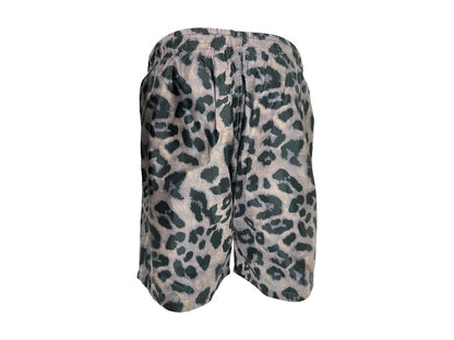 Pleasures Leopard Running Short Brown