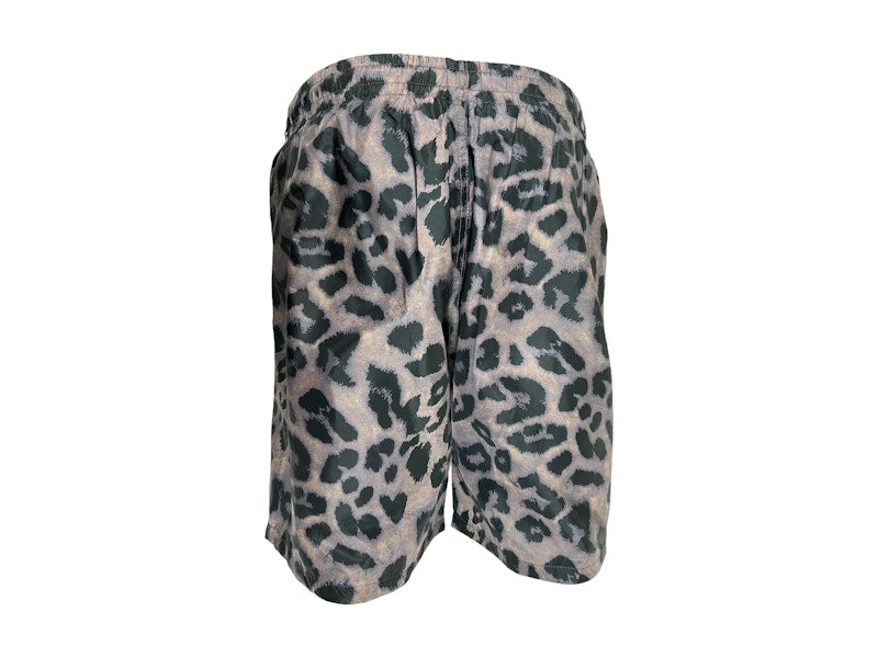 Pleasures Leopard Running Short Brown