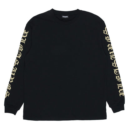 Pleasures Old E Heavyweight Long Sleeve Shirt Black