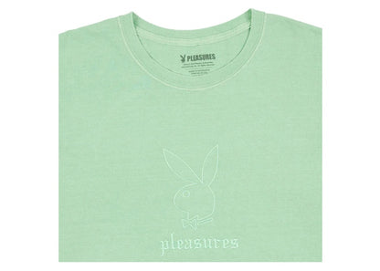 Pleasures x Playboy Entertainment Pigment Dye T-Shirt Green