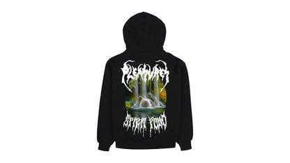 Pleasures Pond Zip Hoodie Black