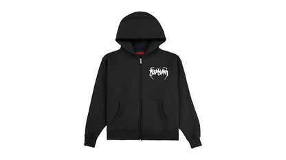 Pleasures Pond Zip Hoodie Black