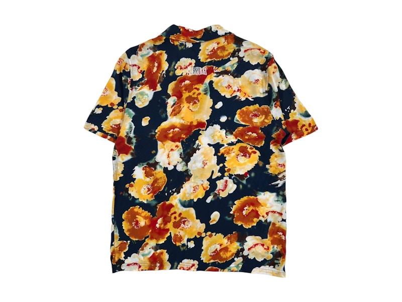 Pleasures Portion Button Down Shirt Dark Navy