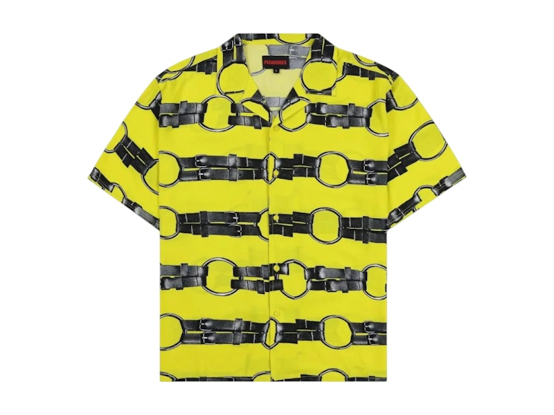 Pleasures Straps Button Down Shirt Yellow