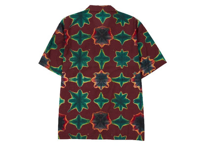 Pleasures Sulfur Short Sleeve Butoon Down Shirt Red