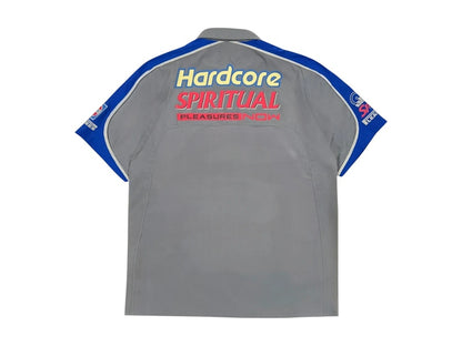 Pleasures Terror Button Up Shirt Grey