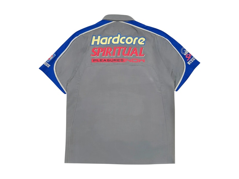 Pleasures Terror Button Up Shirt Grey