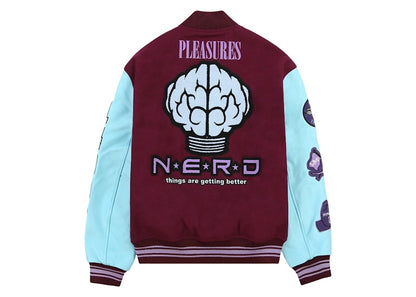 Pleasures x N.E.R.D Varsity Jacket Purple