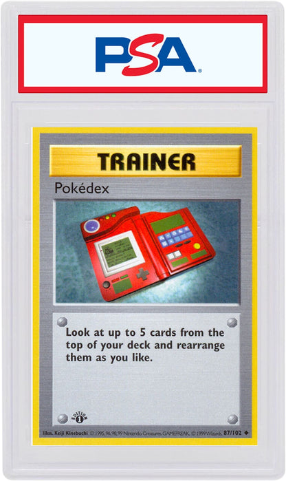 Pokedex 1999 Pokemon TCG Base Set 1st Edition #87/102