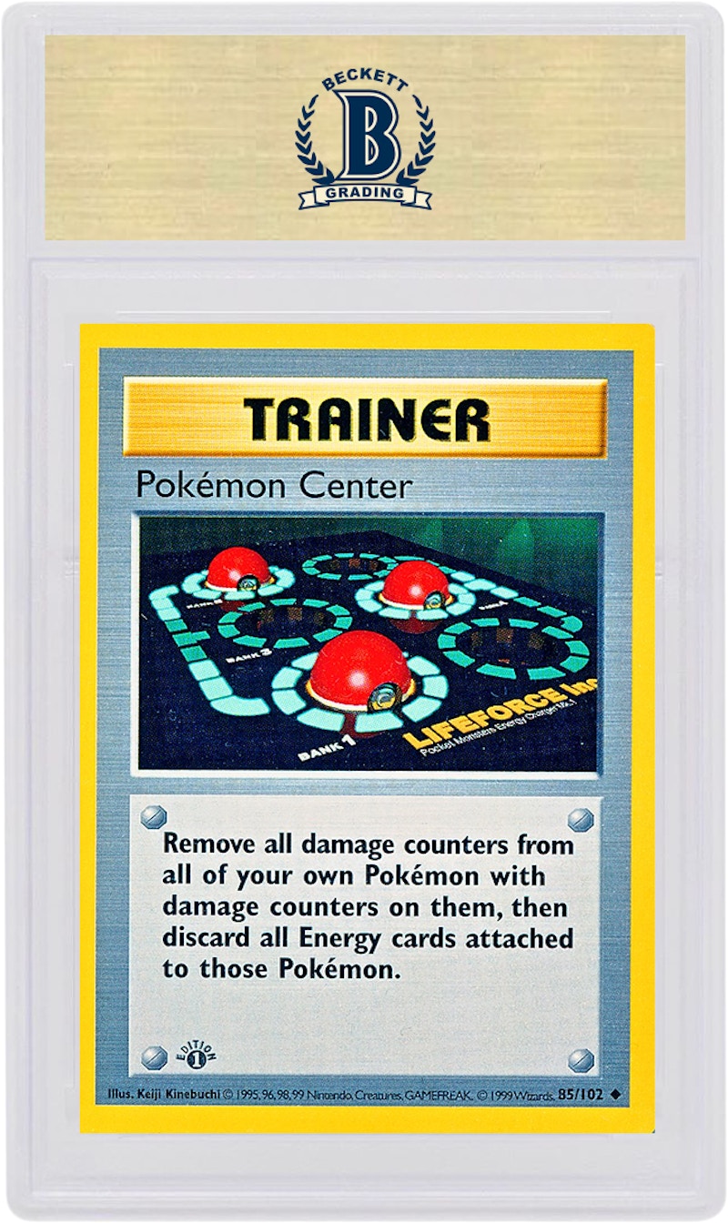 Pokemon TCG Center 1999 Pokemon TCG Base Set 1st Edition #85/102 (PSA or BGS Graded)