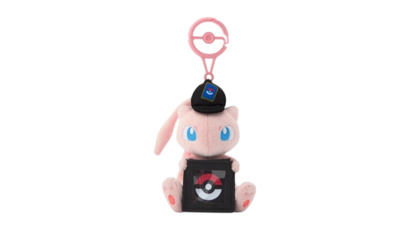 Pokemon Center Mew Card Game Coin Holder Keychain Plush