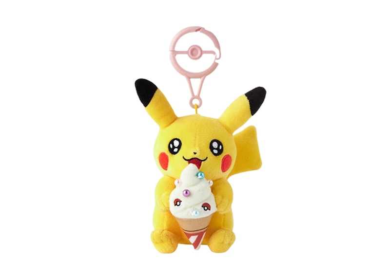 Pokemon Center Pikachu Oiri Soft Ice Cream Kagawa Keychain Plush