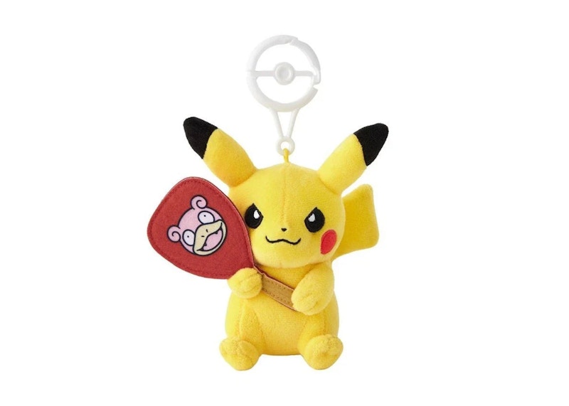 Pokemon Center Pikachu Slowpoke Fan Kagawa Keychain Plush