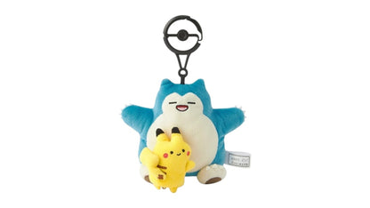 Pokemon Center Pikachu Snorlax Escape Key Holder Plush