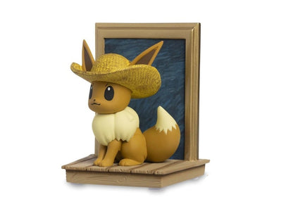 Pokemon Center x Van Gogh Museum: Eevee Inspired by Self-Portrait with Straw Hat Figure
