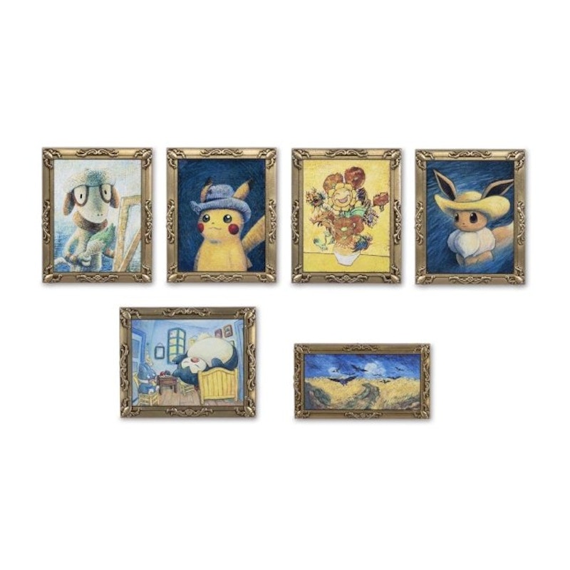 Pokemon Center x Van Gogh Museum: Pokemon Inspired by Paintings 6 Pack Pin Box Set