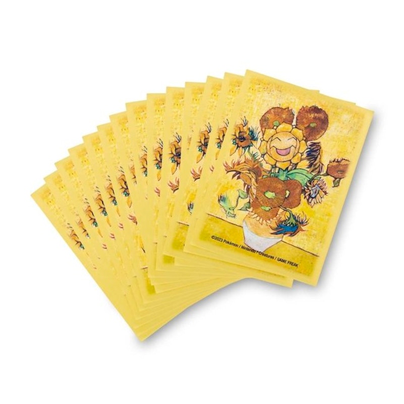 Pokemon Center x Van Gogh Museum: Sunflora Inspired by Sunflowers 65 Card Sleeves