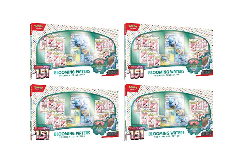 Pokémon Scarlet & Violet 151 Blooming Waters Premium Collection Box 4x Lot